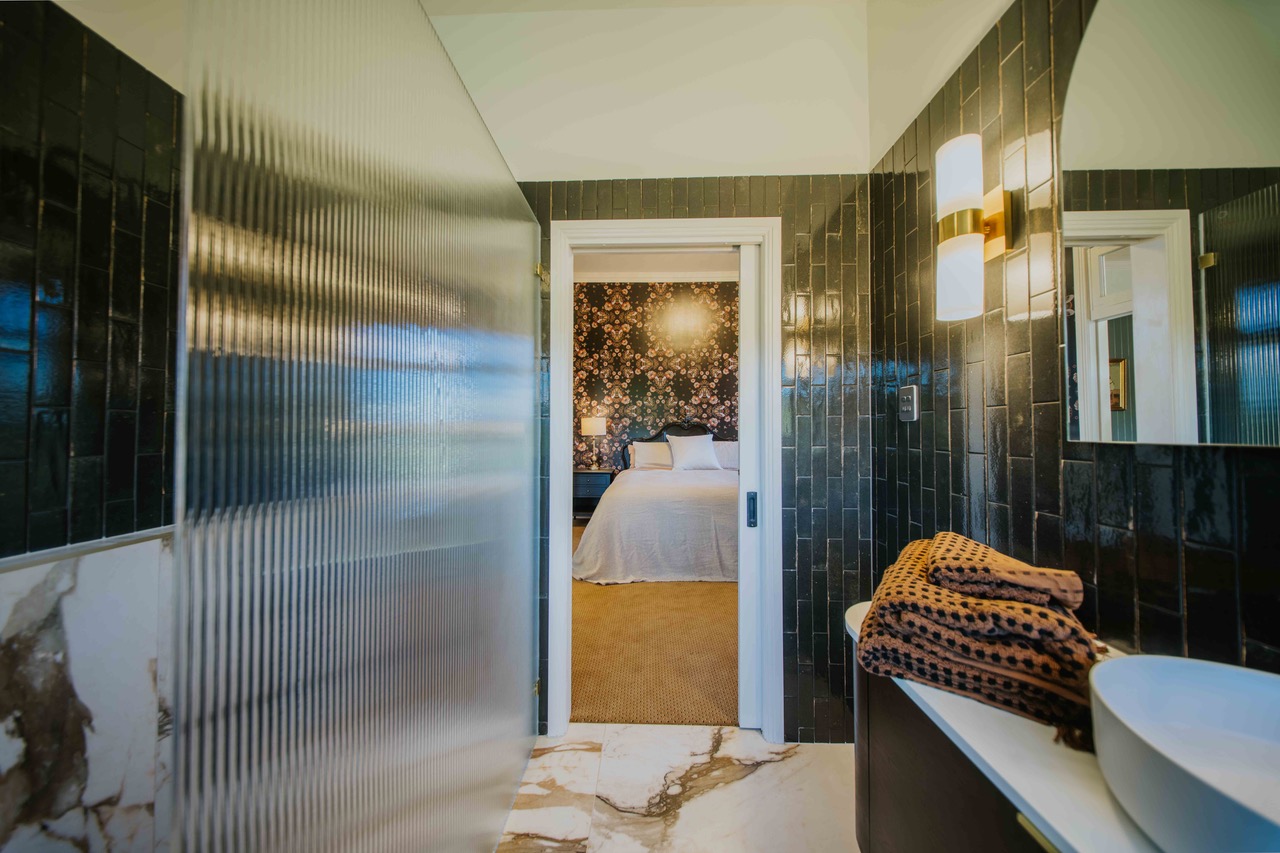 A second bathroom opens directly onto one of the bedrooms.
